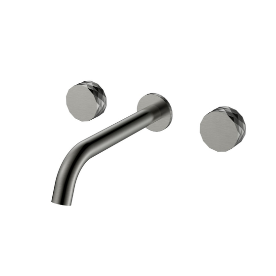 Смеситель из стены STICK DIAMOND на 3 отв. Gun Metal
