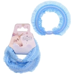 Резинки для волос в наборе 4шт «АЛИСА», цвет цвет голубой, d-5,5см (Подвес Единорог)