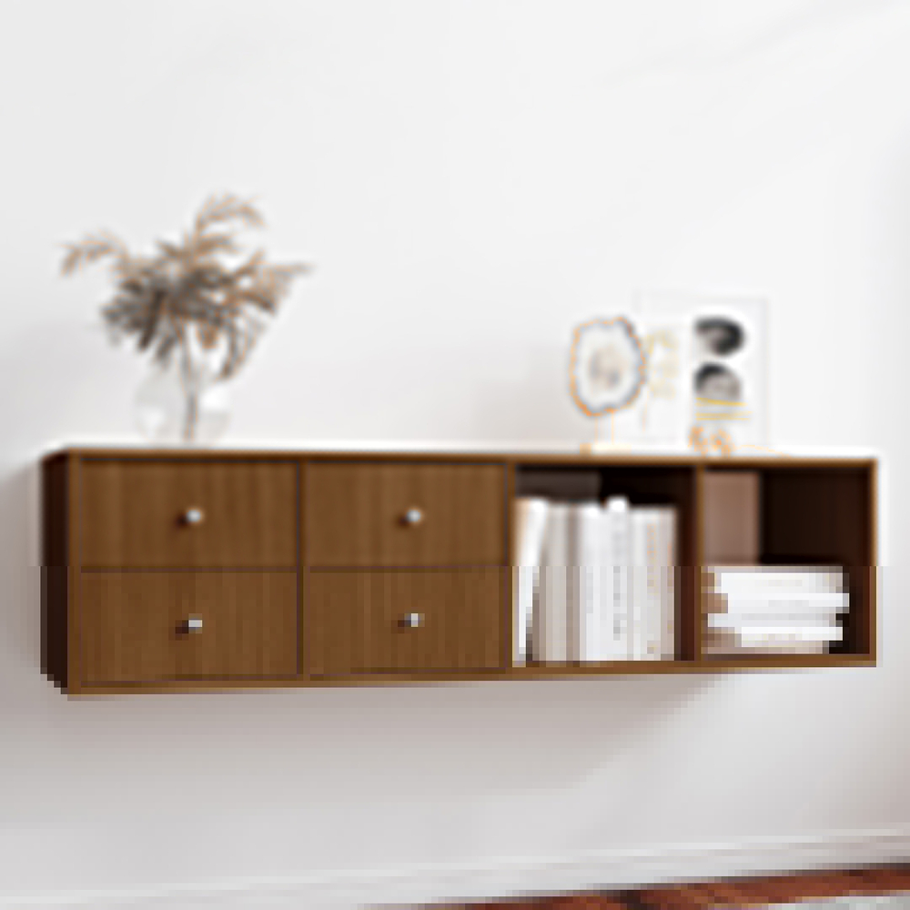 Тумба навесная Билли Орех Экко 9459 147*39*42 см, Коричневый   Фиеста