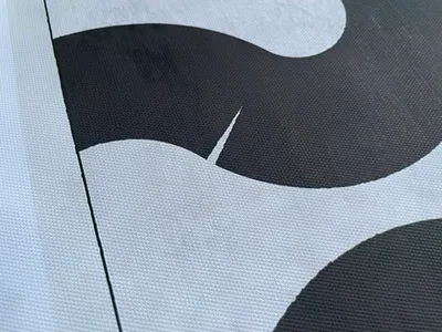 Постер на холсте «Waves Black»