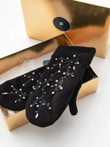 Варежки кашемир VETKI, черный