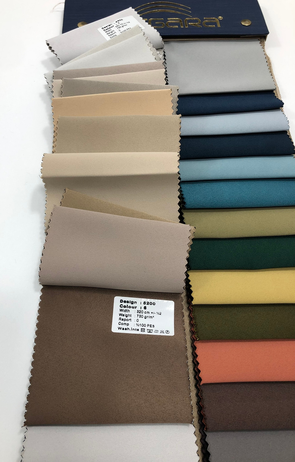 Портьерная ткань двусторонний dimout Megara арт. 5200 (высота 320 см, Турция)
