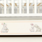 Кровать детская 120*60 "СИЛЬВИЯ"-7 (арт.48) универ маят/ящ "Зайки-Акварель"