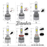 Светодиодные лампы C6, цоколь H3 (эконом) в головной свет, (компл)