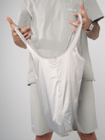 шоппер легкий из подкладки город горький серый бежевый