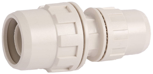 Соединитель ЗУБР ″ШиреФит″ редукционный ″штуцер с гайкой - штуцер с гайкой″, 20мм-16мм