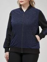 Бомбер с люрексом больших размеров