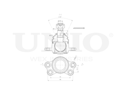 Опора шаровая передняя нижняя UNIO SSP-20033