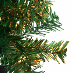 Ёлка «Золотая дымка» 40 см, ПВХ зеленый с золотом (40 веток)