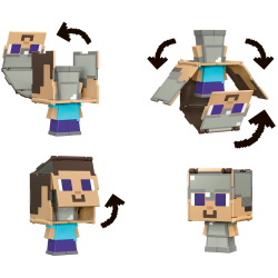 Minecraft - фигурка Стива с трансформацией 2в1 HTL44 / артикул   HTL43 HTL44  / GTIN 194735193356