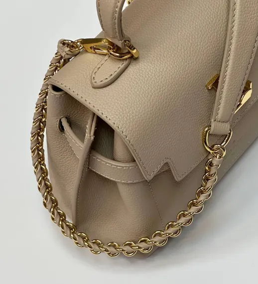 Сумка Louis Vuitton Lockme Ever Mini серо-бежевый