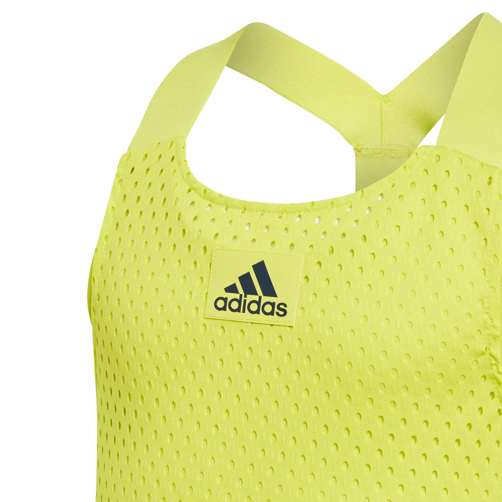 Футболка для девочки теннисная Adidas Heat Ready Primeblue Y-Tank Top - желтый