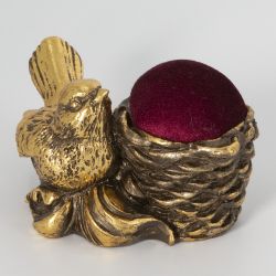 Игольница Птичка Терра Бронза