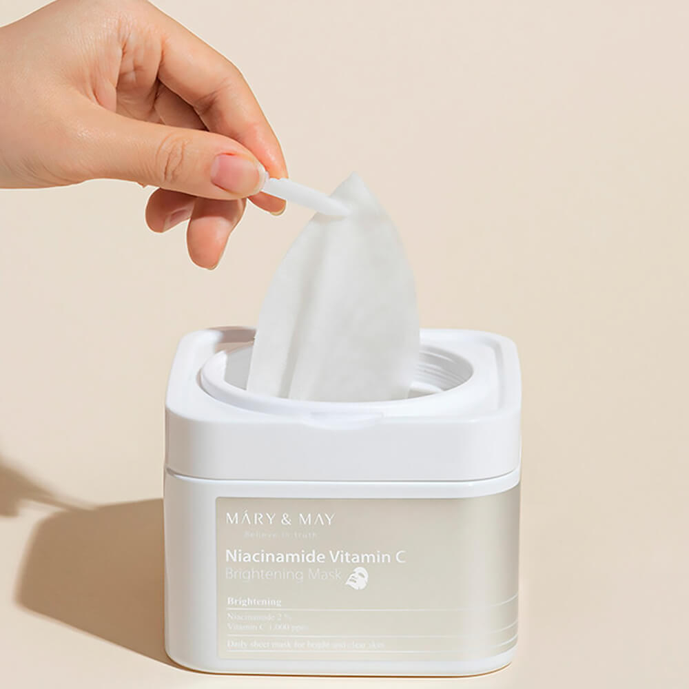 Mary&May Niacinamide Vitamin C Brightening Mask 30шт