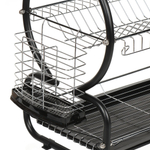 Сушилка для посуды, металл, 2 яруса, с поддоном, 41х23х37 см, Y8-2767