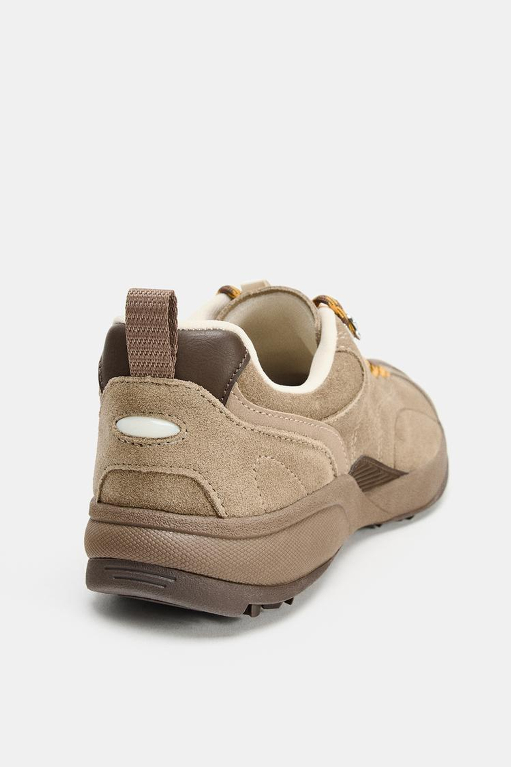 ZARA КРОССОВКИ В ПОХОДНОМ СТИЛЕ, КОРИЧНЕВЫЙ