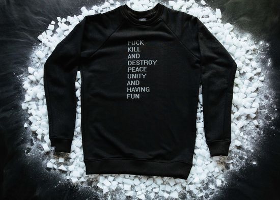 Свитшот HOOK Факкил Рефлектив Чёрный