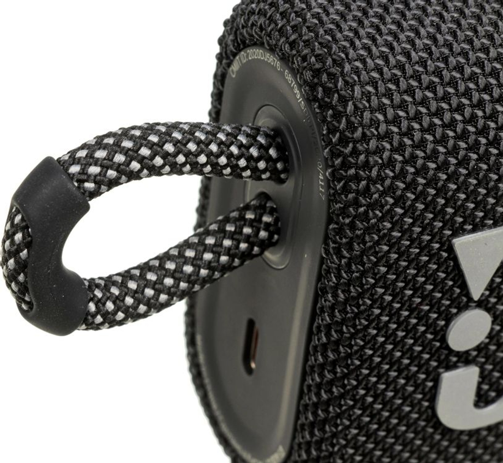 Колонка портативная JBL GO 3, 4.2Вт, черный [jblgo3blk]