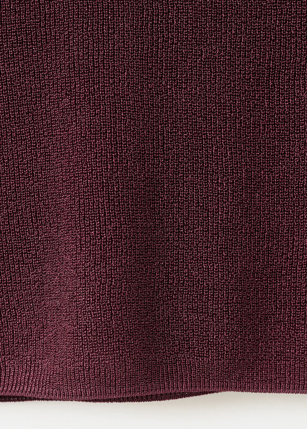 Трикотажный топ из люрекса с V-образным вырезом