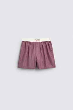 ZARA НАБОР ИЗ 2 КОМБИНИРОВАННЫХ ТРУСОВ-БОКСЕРОВ ИЗ ПОПЛИНА, РАЗНОЦВЕТНЫЙ