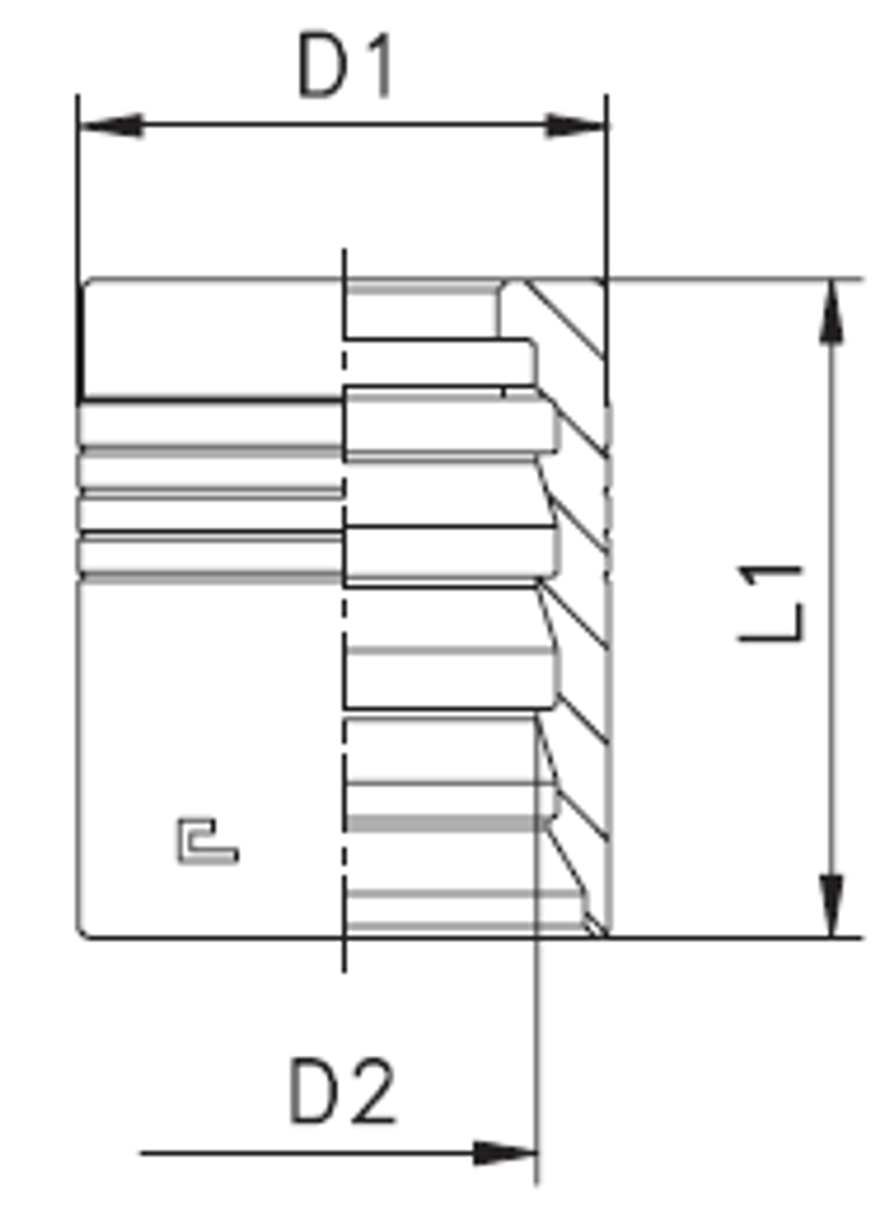 Муфта DN 25 4SP/4SH NEW