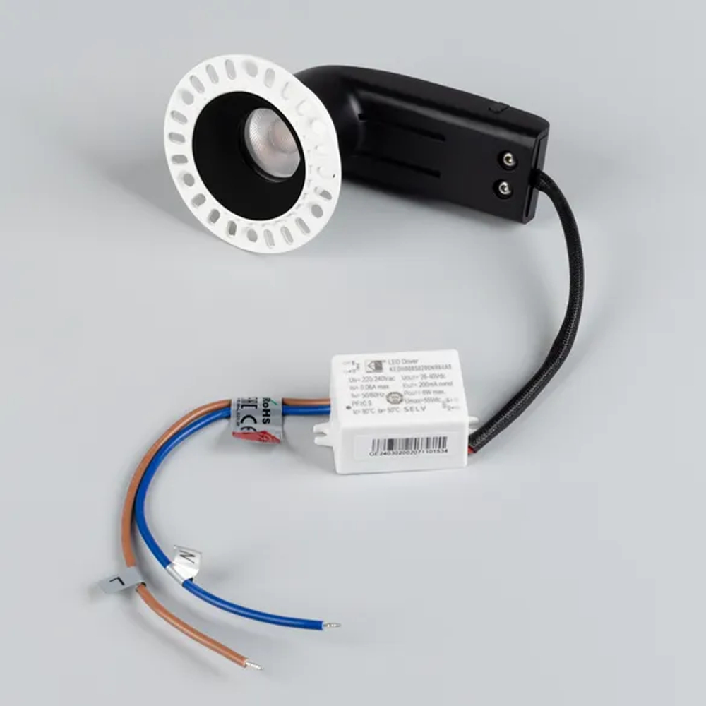 Светильник MS-RIALTO-TRIMLESS-R40-9W Warm2700 (BK, 36deg, 230V) (Arlight, IP20 Металл, 5 лет) 054471