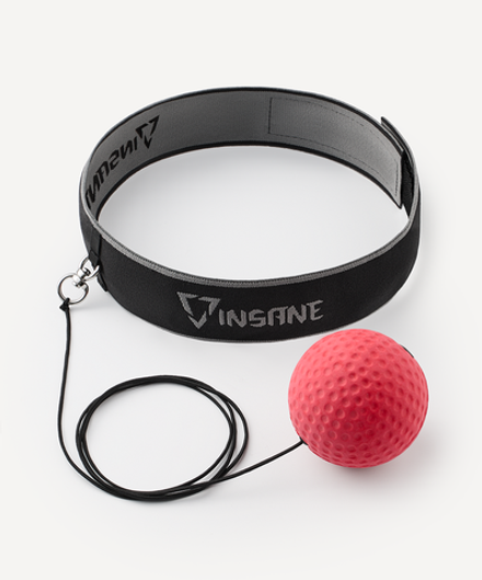 Мяч боевой IN24-FB102 на резинке, красный