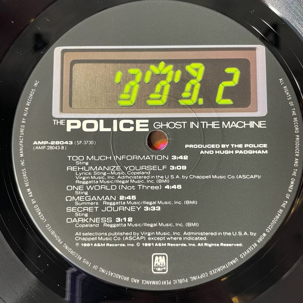 Винтажная виниловая пластинка LP The Police Ghost In The Machine (Japan 1981)