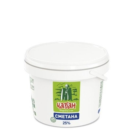 Сметена Чабан 25% 700 гр. ведро