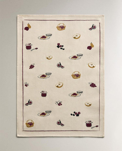 ZARA HOME НАБОР КУХОННЫХ ПОЛОТЕНЕЦ (НАБОР ИЗ 2 ШТ.), КОРИЧНЕВЫЙ