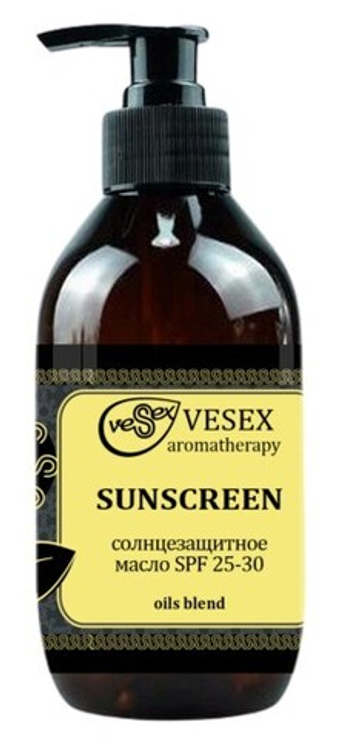 Натуральное солнцезащитное масло SPF 25-30 / Sunscreen (Санскрин)