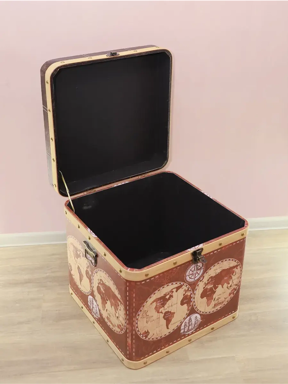 Пуфик для прихожей с ящиком 48*48*49 см