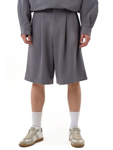 Серые классические шорты-бермуды Votus с защипами