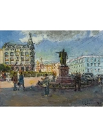 Картина маслом Вид на Невский Ефименко