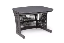 "Лугано" журнальный стол 76х76 H55 см из HPL, цвет "серый гранит"