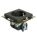 Розетка 1-местная с защитной шторкой с/з (механизм), 250В, 16А, серия Катрин, графит, GLS16-7110-06 49423