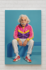 Картина на холсте "Эйнштейн в спортивном костюме"