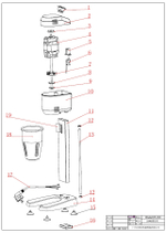 Электродвигатель LA*7030 для миксера молочных коктейлей DM-B и DM-B-20