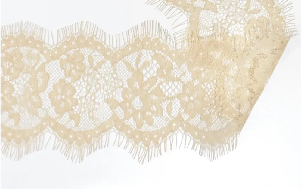 Кружево Французское, ш. 10,5 см, св.бежевый