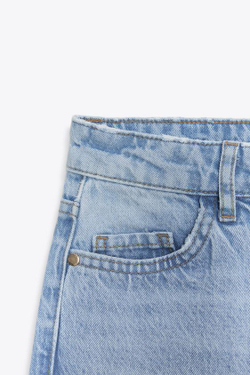 ZARA ДЖИНСЫ Z.04 FULL LENGTH С ВЫСОКОЙ ПОСАДКОЙ, ГОЛУБОЙ