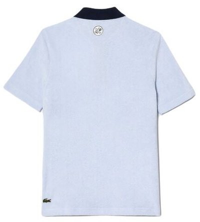 Женское поло Lacoste Roland Garros Edition Terry Knit Tennis Polo Shirt - light blue/navy blue