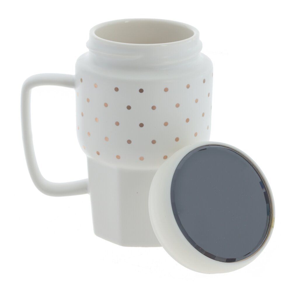 GAEM Кружка с крышкой, 450 мл, L11,5 W8 H13,5 см, 2в.