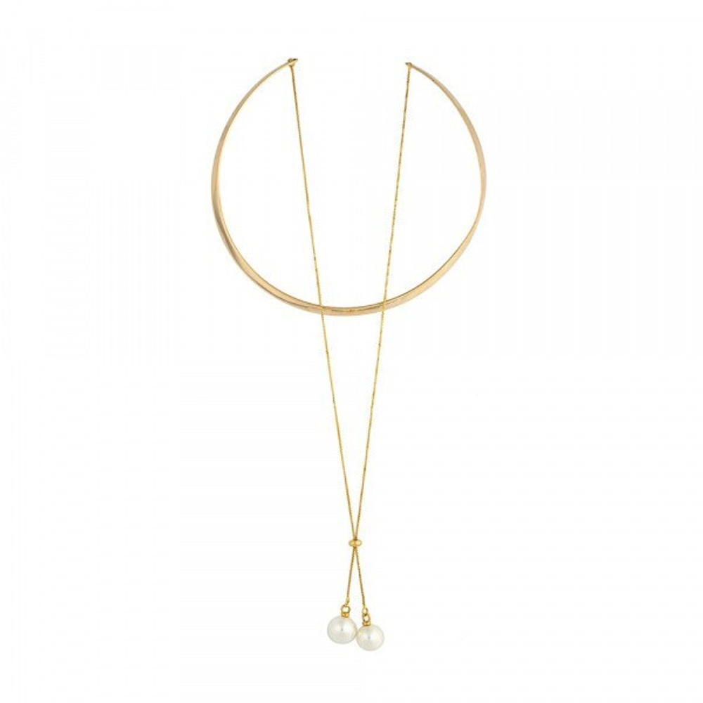 Колье Possebon White Pearl B0501.1 BW/G