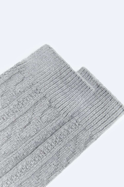 ZARA НОСКИ С УЗОРОМ, СЕРЫЙ