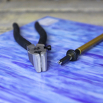 витражное стекло cинего цвета в листах купить с доставкой по всей России