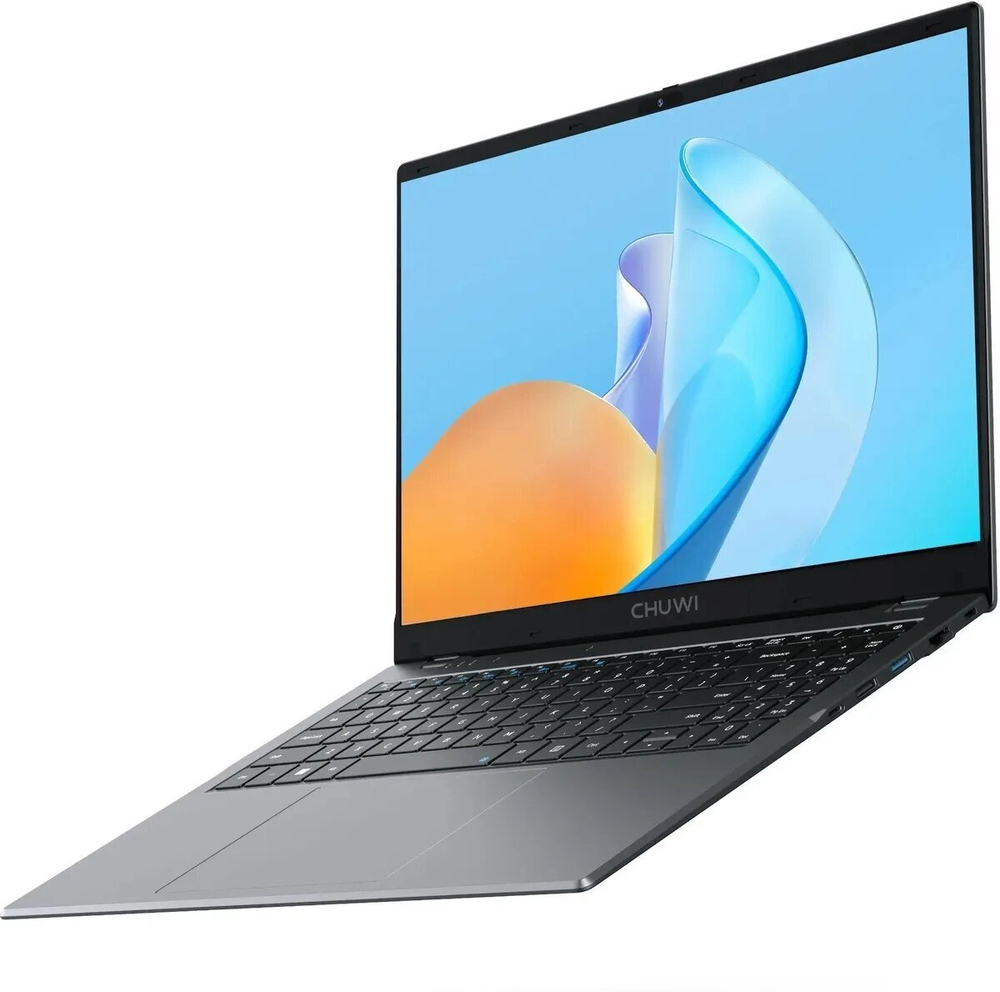 Ноутбук Chuwi GemiBook Plus (15.6" IPS, Intel N-series N150 0.8 ГГц, 16Gb, 512Gb SSD, Intel UHD Graphics, Windows 11 Home), Серый