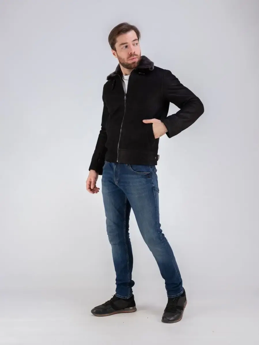 Дубленка мужская зимняя натуральная  Турция