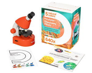 Микроскоп Levenhuk Discovery Micro Terra с книгой