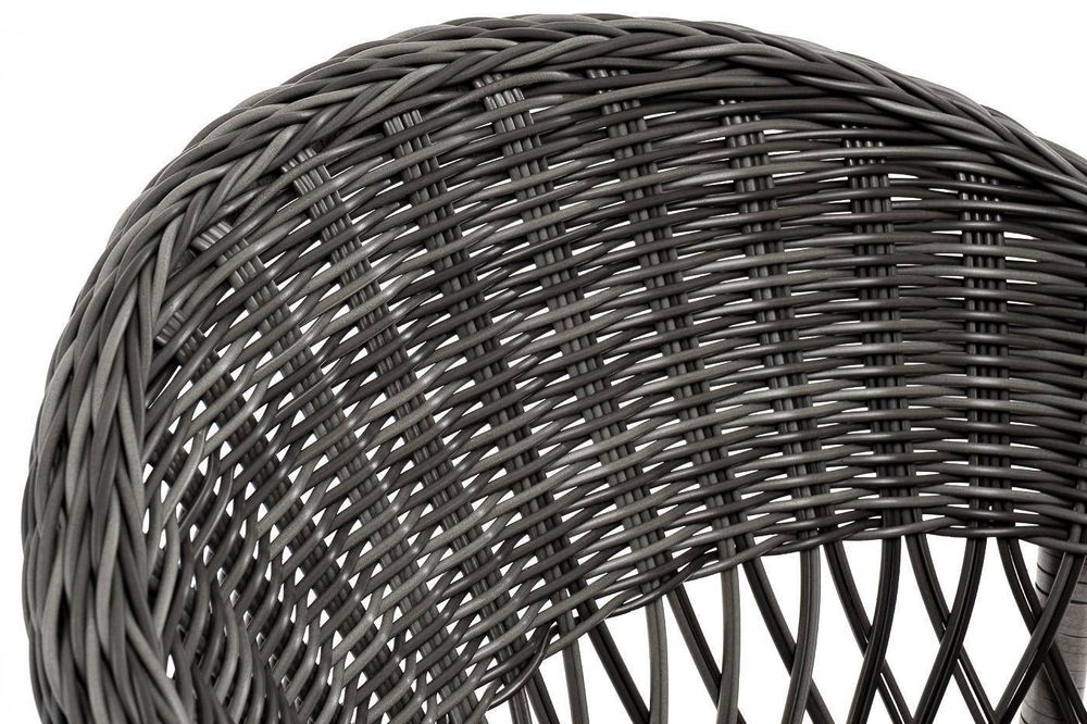"Сицилия" плетеный стул из искусственного ротанга, цвет графит