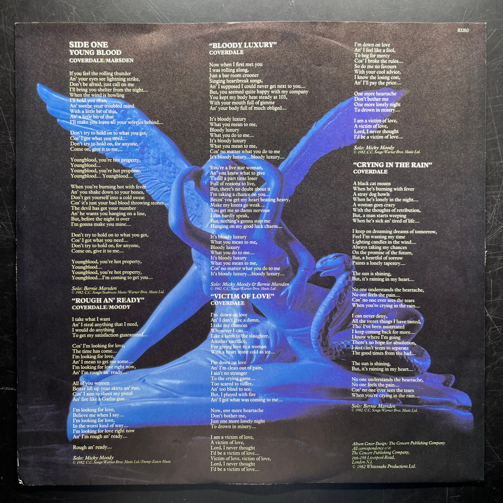 Whitesnake - Saints & Sinners (Германия 1982г.)